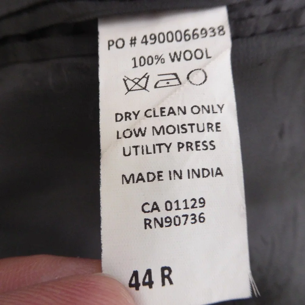 Calvin Klein Mens Blazer Jacket Grey Plaid Extreme Slim Fit 44R